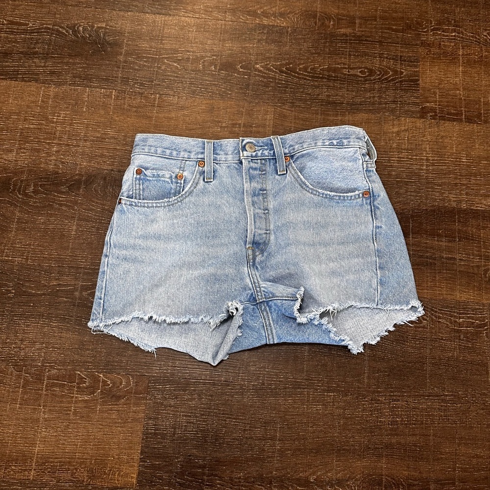 Levi's Light Blue Jean Shorts for Women